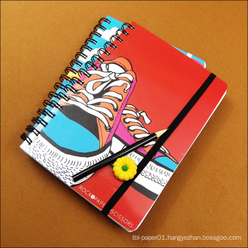 Customized print plain paper school notebook cover designs